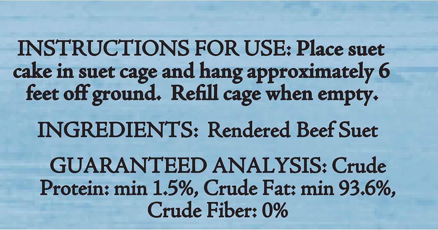 Heath Outdoor Products DD-10 Natural Pure Suet Cake, Case Of 12 , 11.25-Ounce