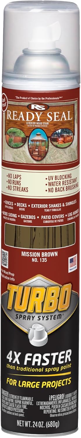 Ready Seal 7966104 5 gal Pail Exterior Wood Stain & Sealer, Light Oak