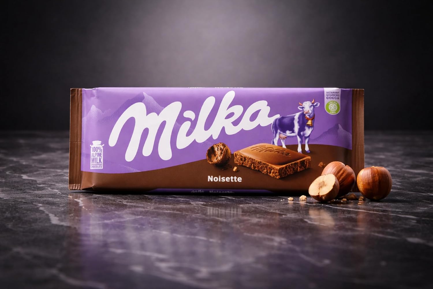 Milka Noisette Milk Chocolate 90g (Pack of 10)
