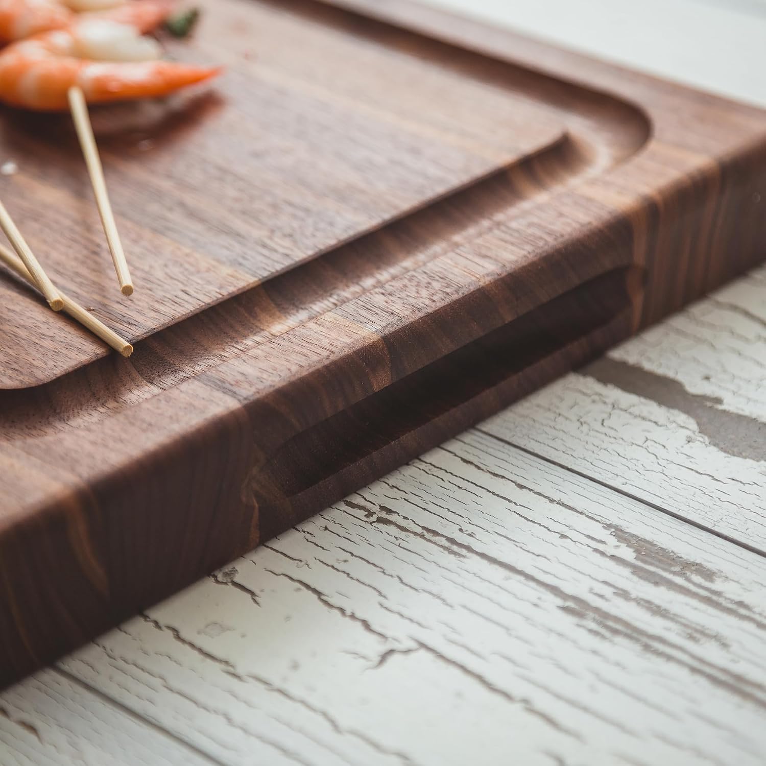 John Boos BBQ Series Rectangular Wooden Walnut Cutting Board 18”x12”