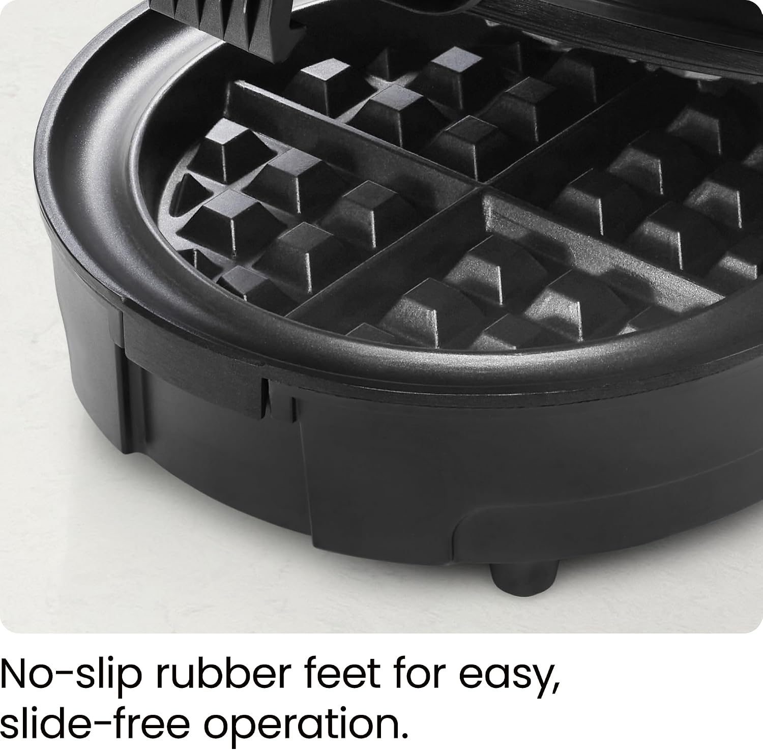 Chefman Rotating Belgian Waffle Maker, 180° Flip Iron w/ Non-Stick Plates, Adjustable Timer, Locking Lid, & Drip Plate, Space Saving Storage, Mess-Free Breakfast, Stainless Steel/Black