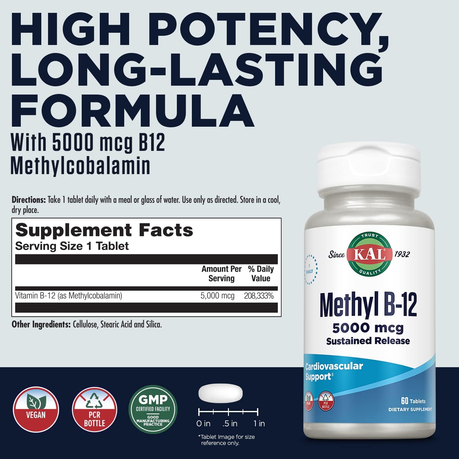 KAL Vitamin B-6 B-12 Folic Acid DropIns, Liquid Vitamin B Supplement Drops, Heart Health, Energy, Red Blood Cell Support with Methyl B12 and Methyl Folate, Natural Mixed Berry Flavor, 59 Servings, 2oz | Cardiovascular, Energy & Nerve Support - Active P-5…
