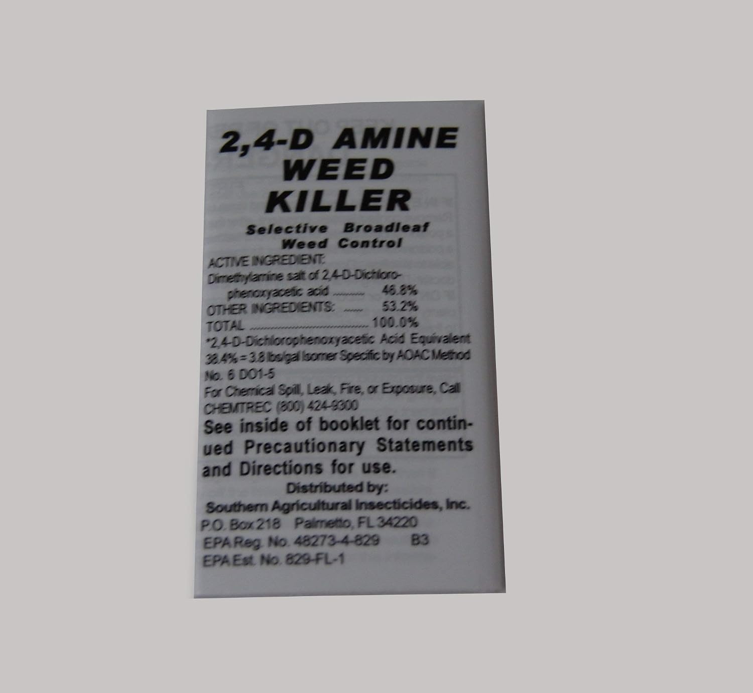 2;4-D Amine 4 - Herbicide - Active Dimethylamine Salt of 2,4-D 46.5% - 1 Quart by Growers Solution