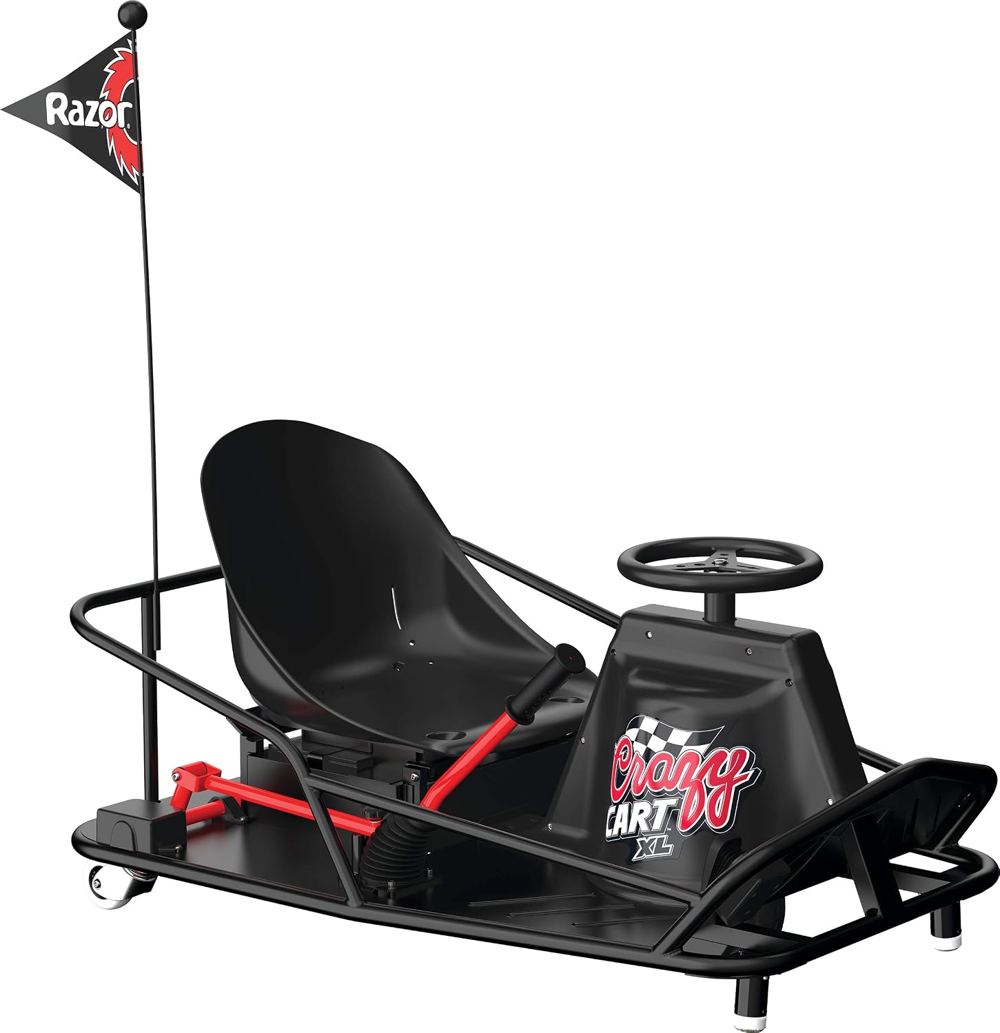 Razor Crazy Cart XL for Adults Ages 16+ - 36V Electric Drifting Go Kart - Variable Speed, Up to 14 mph, Drift Bar for Controlled Drifts