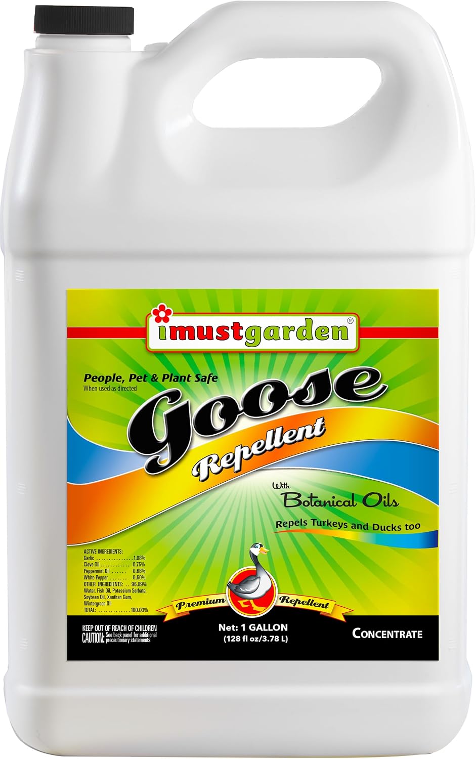 I Must Garden Goose Repellent: Protect Lawns/Lakefronts - 1 Gal Concentrate