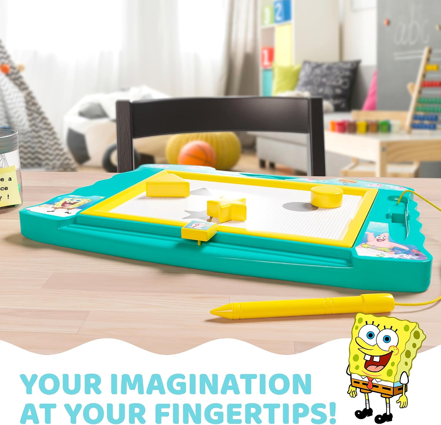 Lollipop PAW Patrol Magnetic Drawing Board with Stylus and 3 Stamps, for Girls or Boys (Pink)…
