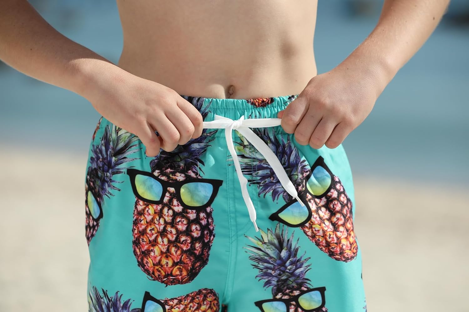 BFUSTYLE Boys Swim Trunks Mesh Lining Kids Bathing Suit 5-14 Years Shorts