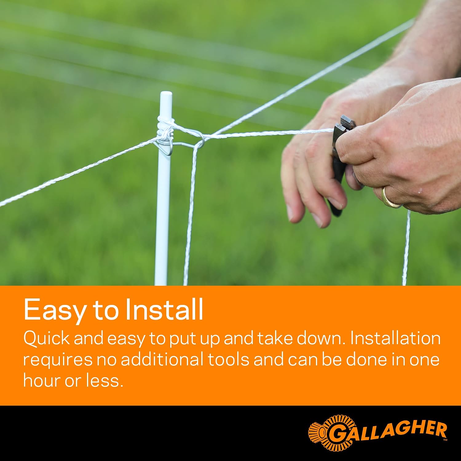 Gallagher Garden & Backyard Pet Protection Kit | Solar Electric Fence Kit for Deer, Rabbits