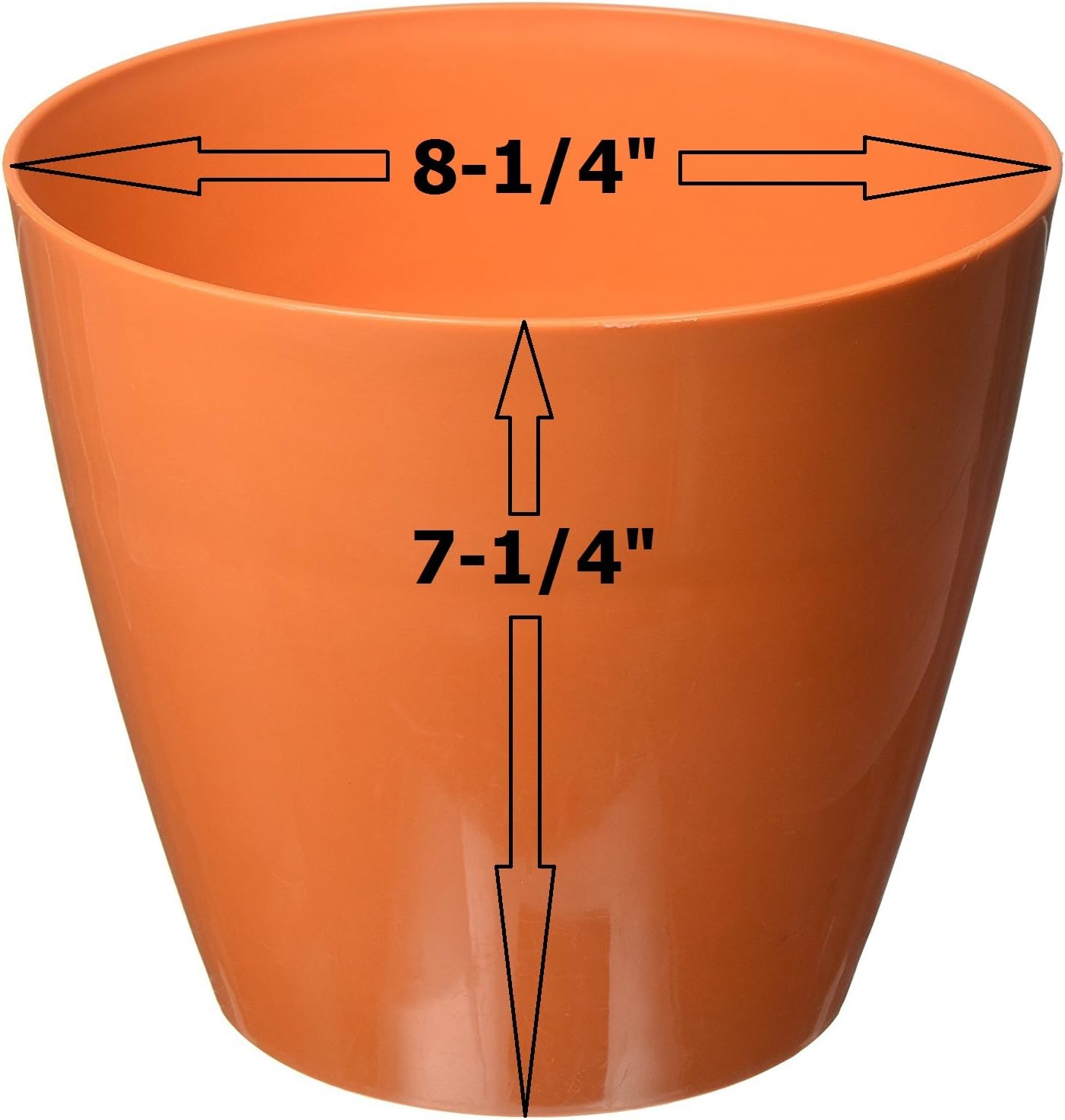 Home & Garden PIM01280 Charlevoix Durares Planter, 10" - Tango