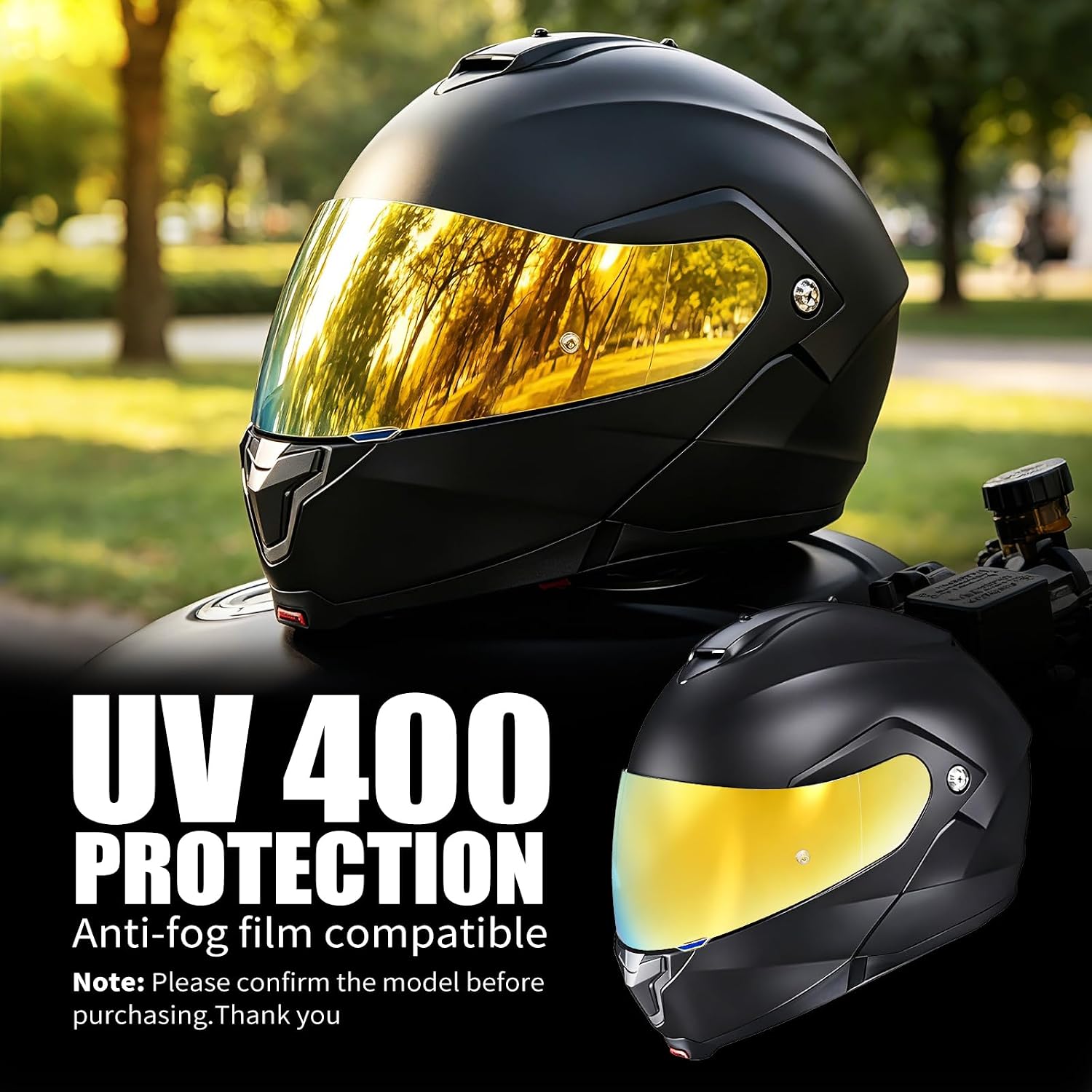 VCOROS C91 Helmet Shield for HJ-17 C90 C91N CL-MAX 2 IS-MAX BT SY-MAX 3 | UV400 Protection,Tinted Face Shield for HJ-17 C90 C91N CL-MAX 2 IS-MAX BT SY-MAX 3 IS-MAX 2 CL-MAX 3 Visor Replacement