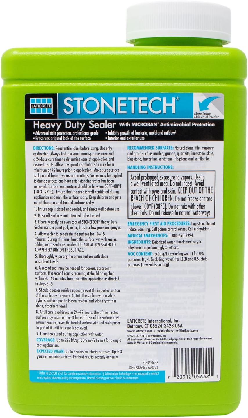 STONETECH Heavy Duty Sealer, 1 Quart 32OZ (946ML) Bottle