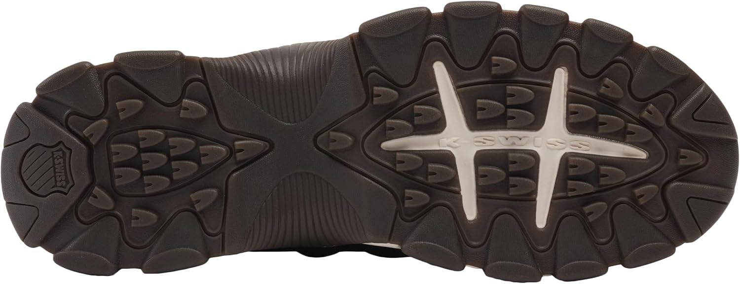 K-Swiss Men's ST329 CMF Sneaker, Wide Tennis Walking Shoes Leather Upper | Court Inspired, Tennis Heritage, Comfort Soft Cushioning, Arch Support, Wide Feet Fit, Chunky Silhouette, Classic Style.