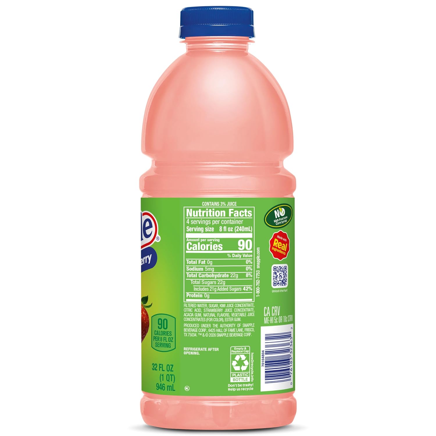 Snapple, Mango, , 16 Fl Oz