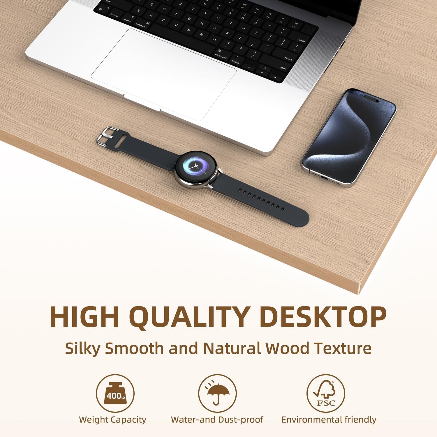 Rectangular Wood Table Top, 71x32x1 in Solid One-Piece Workbench Top | Wood Table Top Particle Board For Standing Desk, Home Office DIY Countertop, Washer Dryer, Coffee Bar And Workbench Use