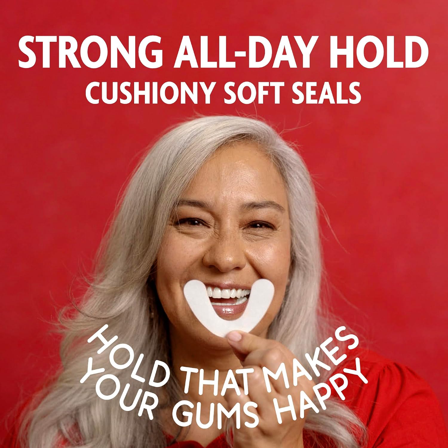 SEA BOND Denture Adhesive Seals, Original, Uppers, 30 Count (1 Pack) | Zinc-free denture adhesive seals for all-day hold. Soft cushiony seal without mess or ooze. Provides comfort and confidence.