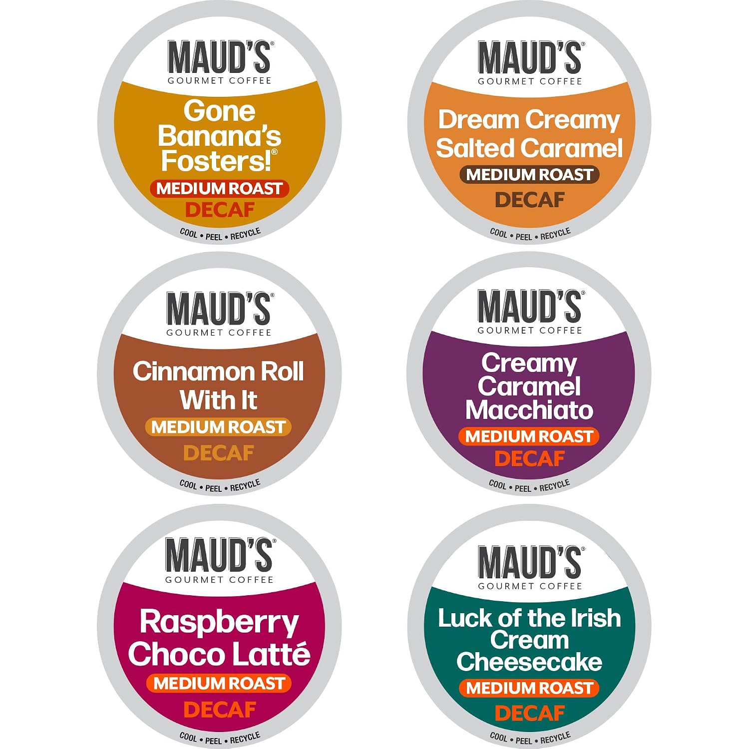 Maud’s Decaf Dark Roast Coffee Pods, 100ct | Decaffeinated Coffee in Single Serve Pods – Compatible with Keurig Coffee Makers