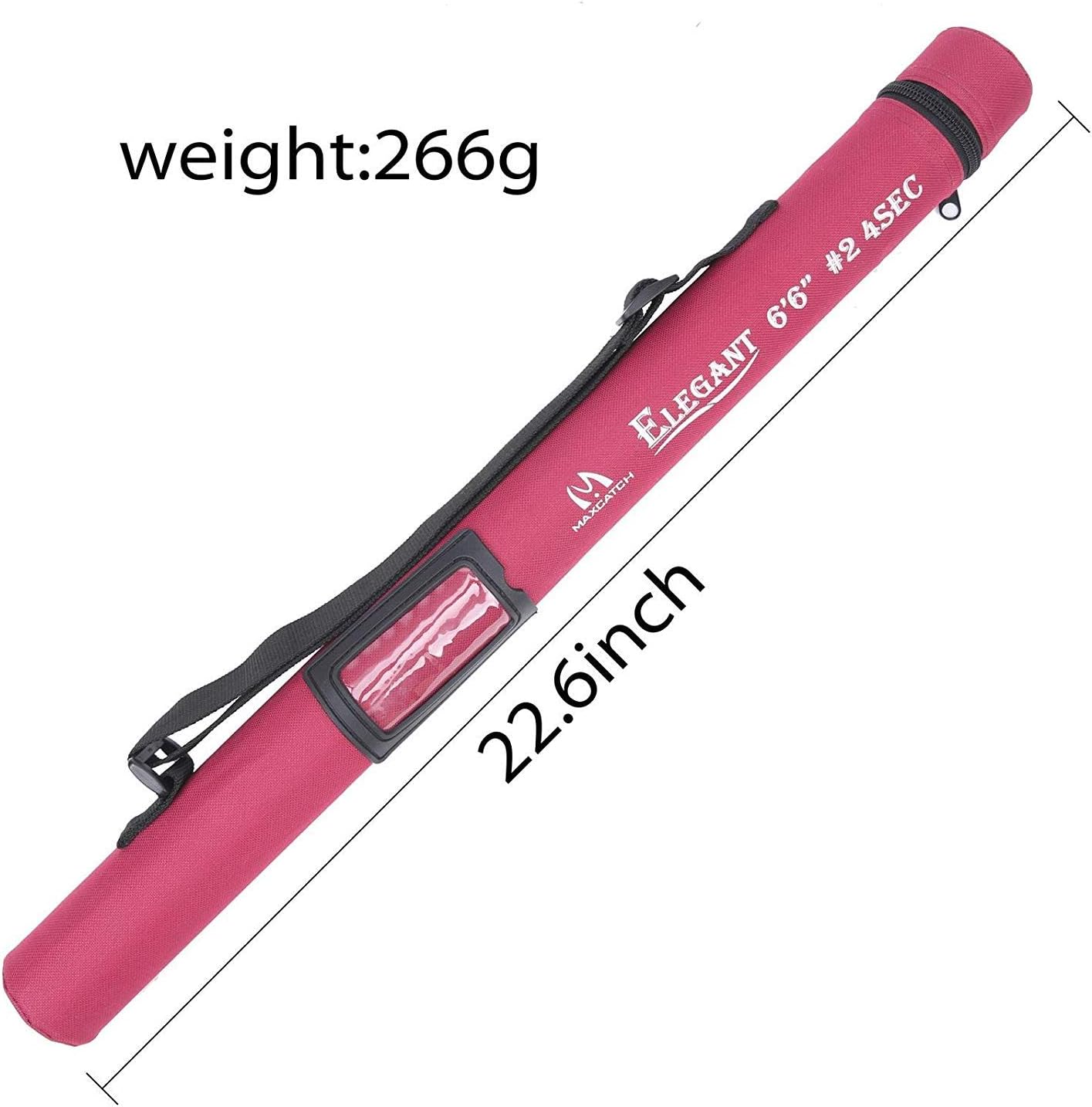 Maxcatch Women's Elegant Pink Fly Fishing Rod: 2/5-weight with Rod Tube
