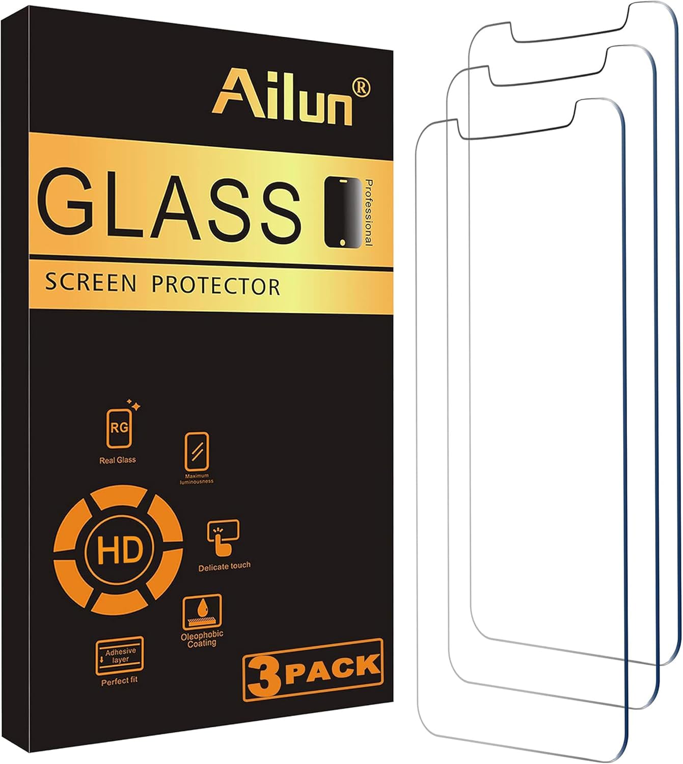 Ailun 3 Pack Screen Protector for iPhone 12 Mini 2020