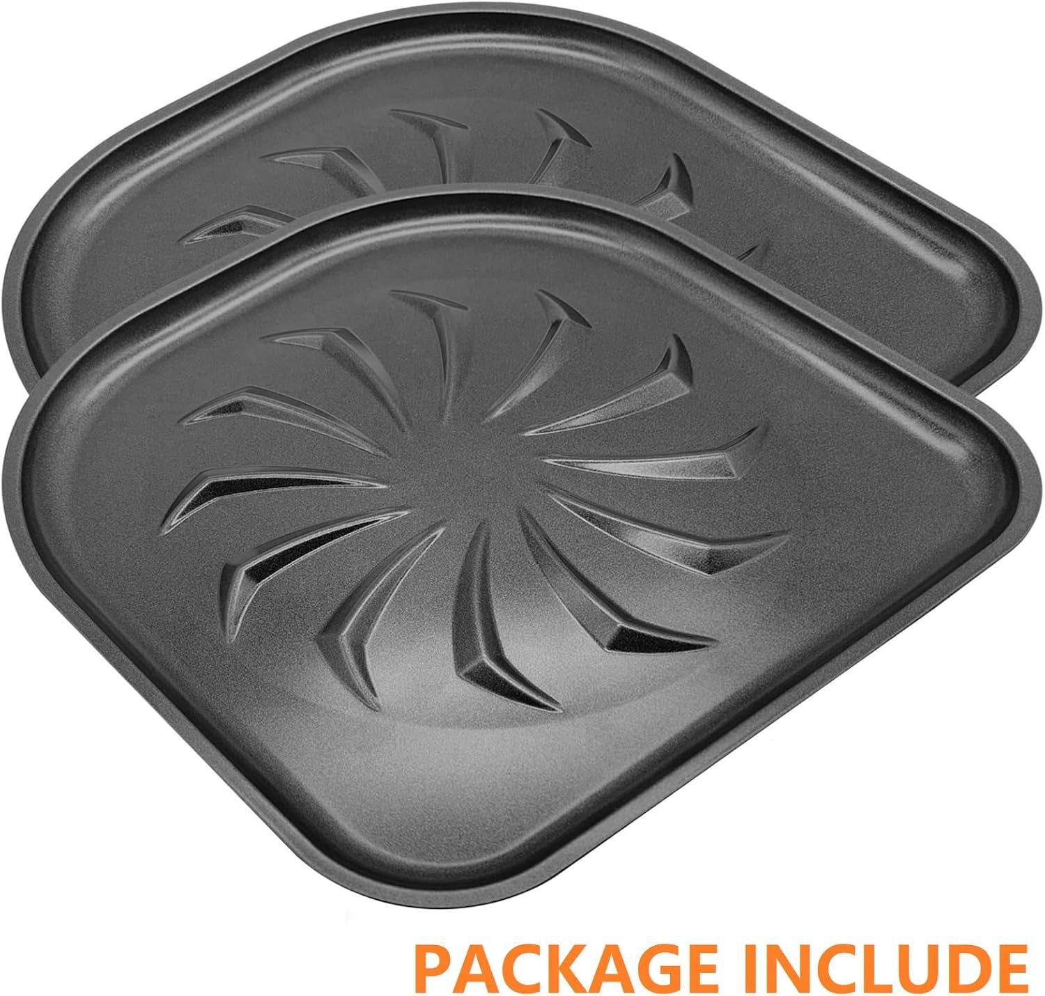GCQ 2 PCS Drip Tray for 6QT 10QT PowerXL Vortex Air Fryer Pro Oven, Air Fryer Replacement Parts Accessories for PowerXL Air Fryers, Non-Stick Drip Pan