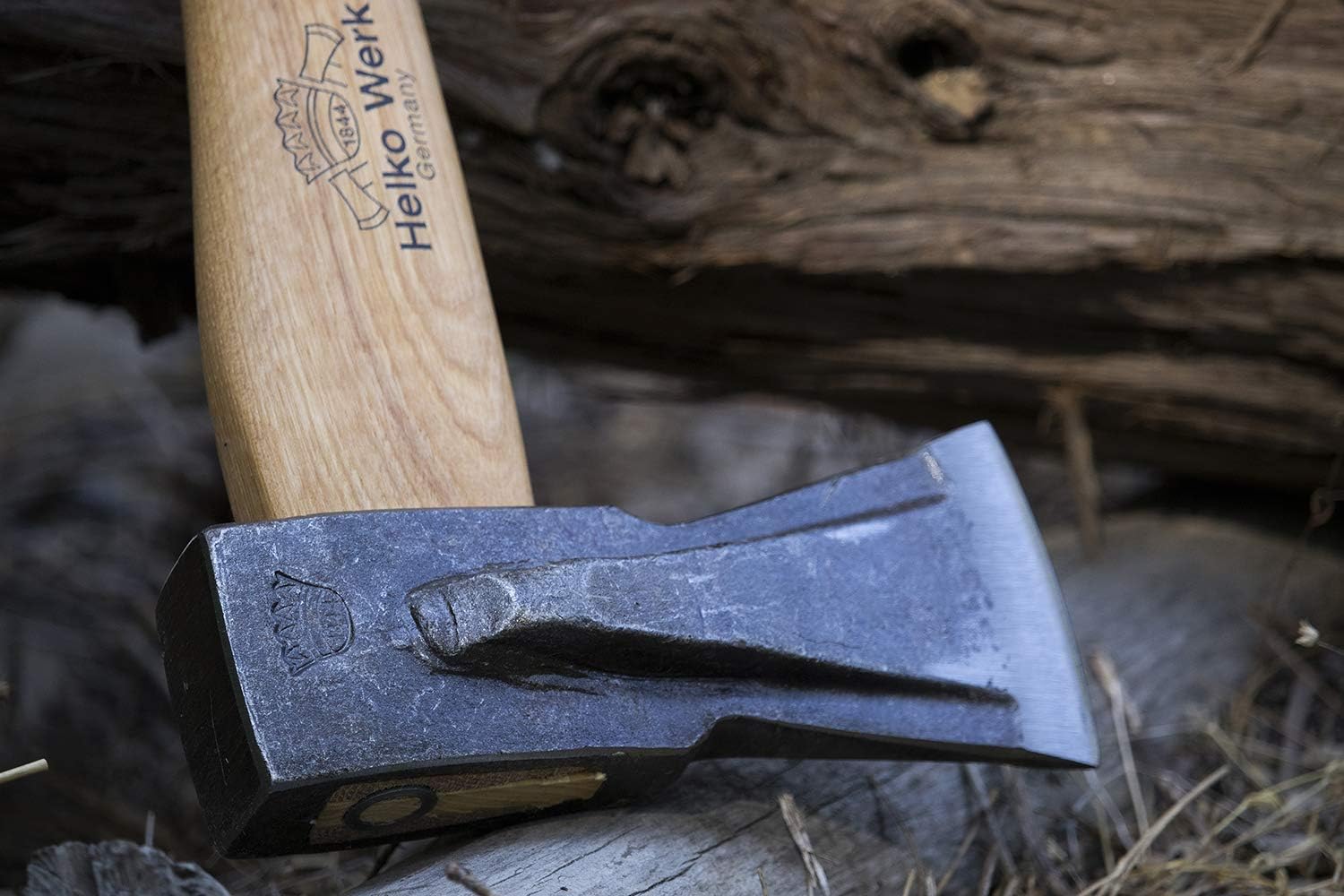 1844 Helko Werk Germany Traditional Hessen Woodworker Felling Axe (13563) | Made in Germany Hand Forged Felling Axe and Cutting Forest Axe for Felling Trees Head 2-3/4 lbs, Handle 28 inches