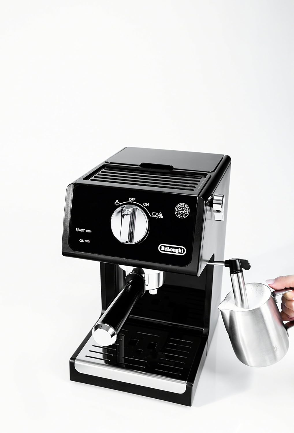 De'Longhi 15-Bar Pump Espresso Machine with Milk Frother & Temperature Control - Compact Home Barista Coffee Maker for Espresso, Latte, Cappuccino & Iced Coffee, Easy to Clean Design