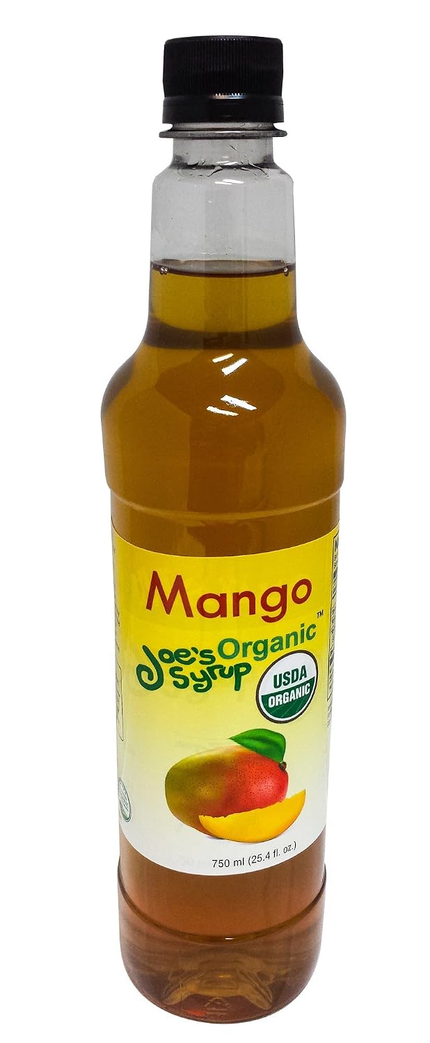 Joe’s Syrup Organic Flavored Syrup, Organic Strawberry, 750 ml | Vegan, gluten-free, Non-GMO, no HFCS; for cocktails & desserts
