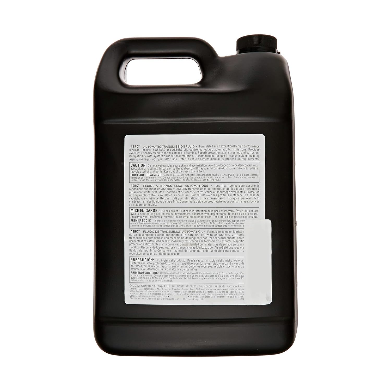 Mopar Transmission Fluid - 5189977AD | Genuine OEM Fluid for DC/DM Body AS68RC, Use in Chrysler, Dodge & Ram Transmissions Made by Aisin-Warner