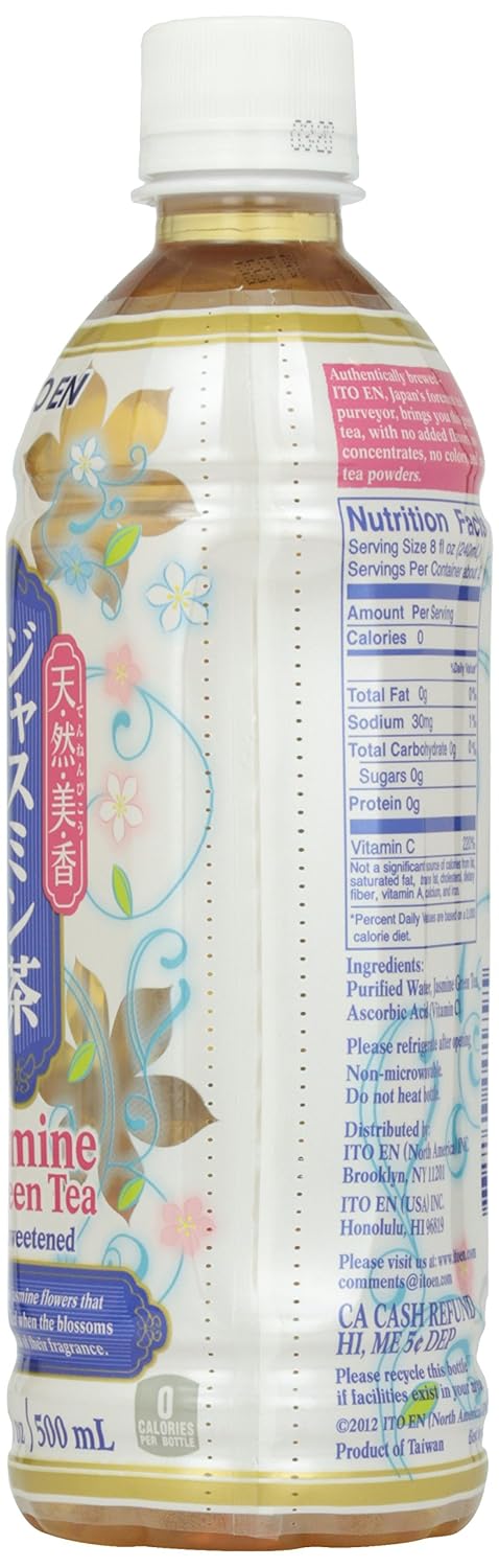 Ito En Tea Oi Ocha Green Tea, Unsweetened, 16.9 Ounce (Pack of 12)