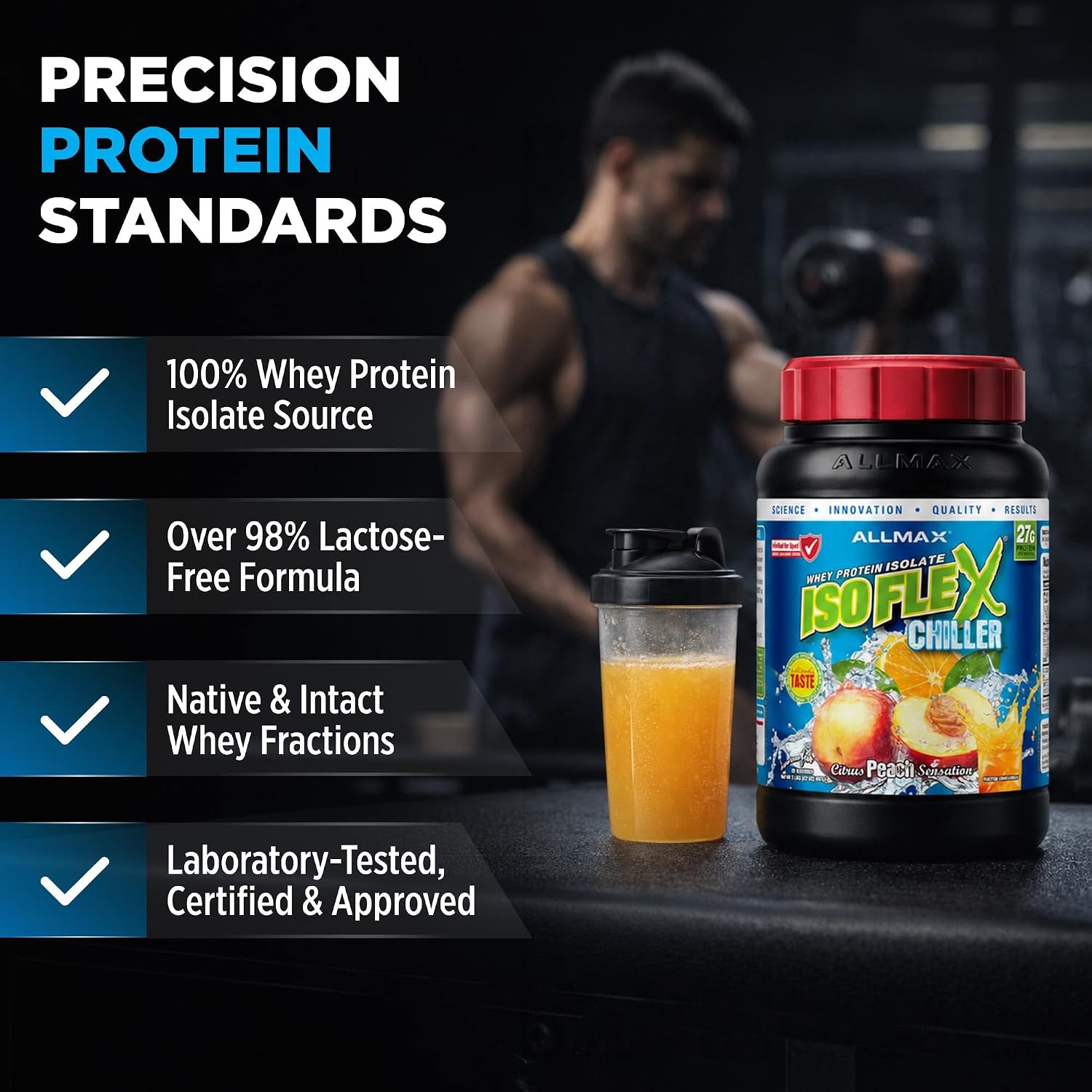 ALLMAX ISOFLEX Whey Protein Isolate, Chocolate Peanut Butter, 5 lb