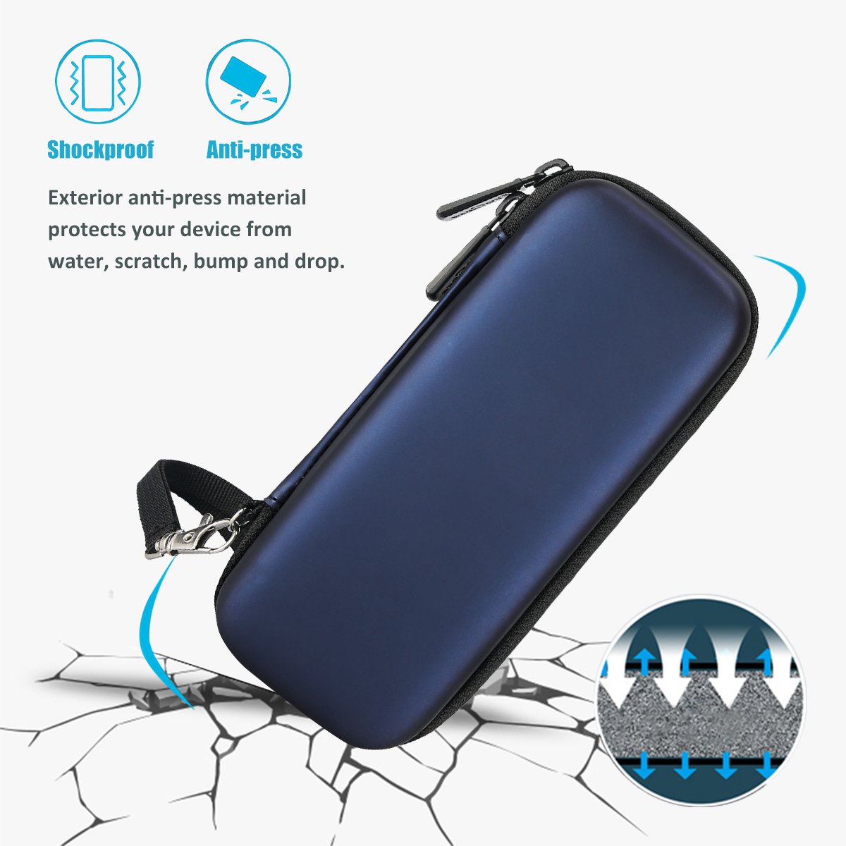 ProCase Hard Travel Case for Electric Trimmer & Shaver -Black | Fits QP2520 QP2530 QP2620 QP2630, Portable Organizer Carrying Bag