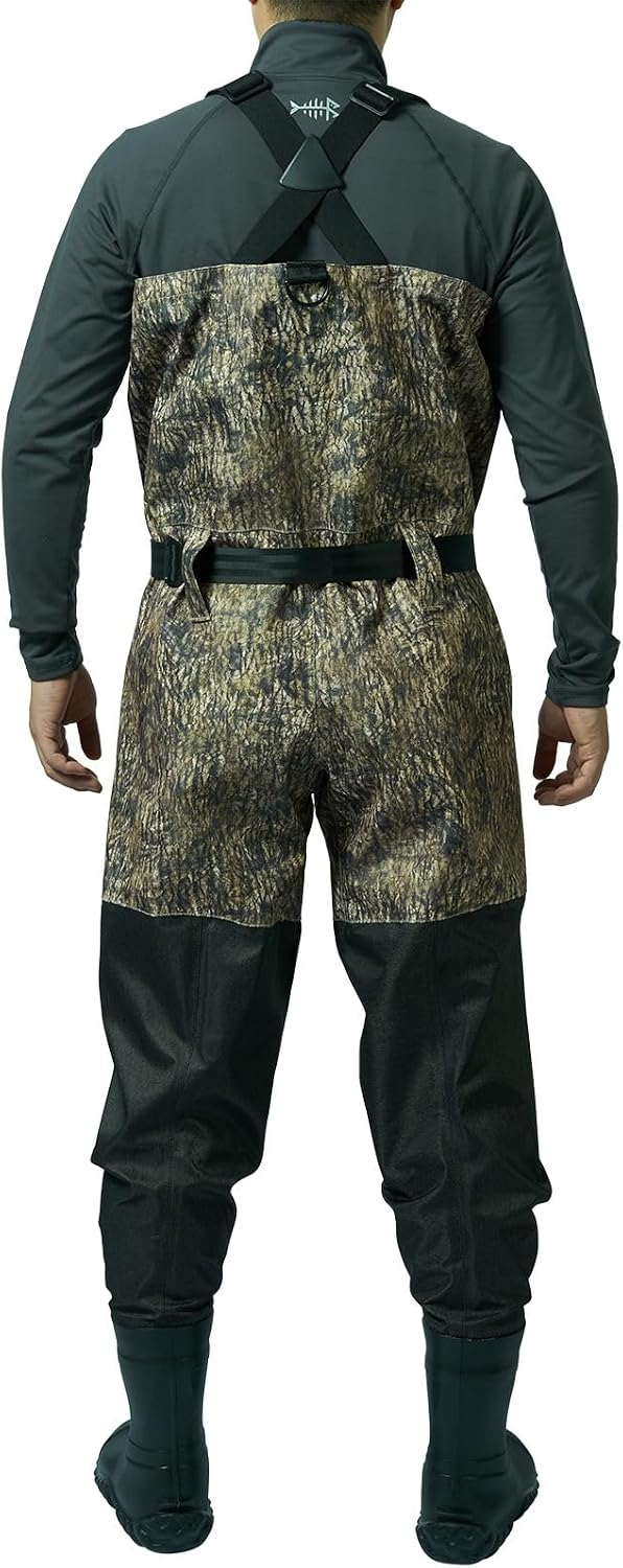BASSDASH Camo Breathable Boot Foot Hunting Waders Ripstop Lightweight Chest Wader for Fishing ATV
