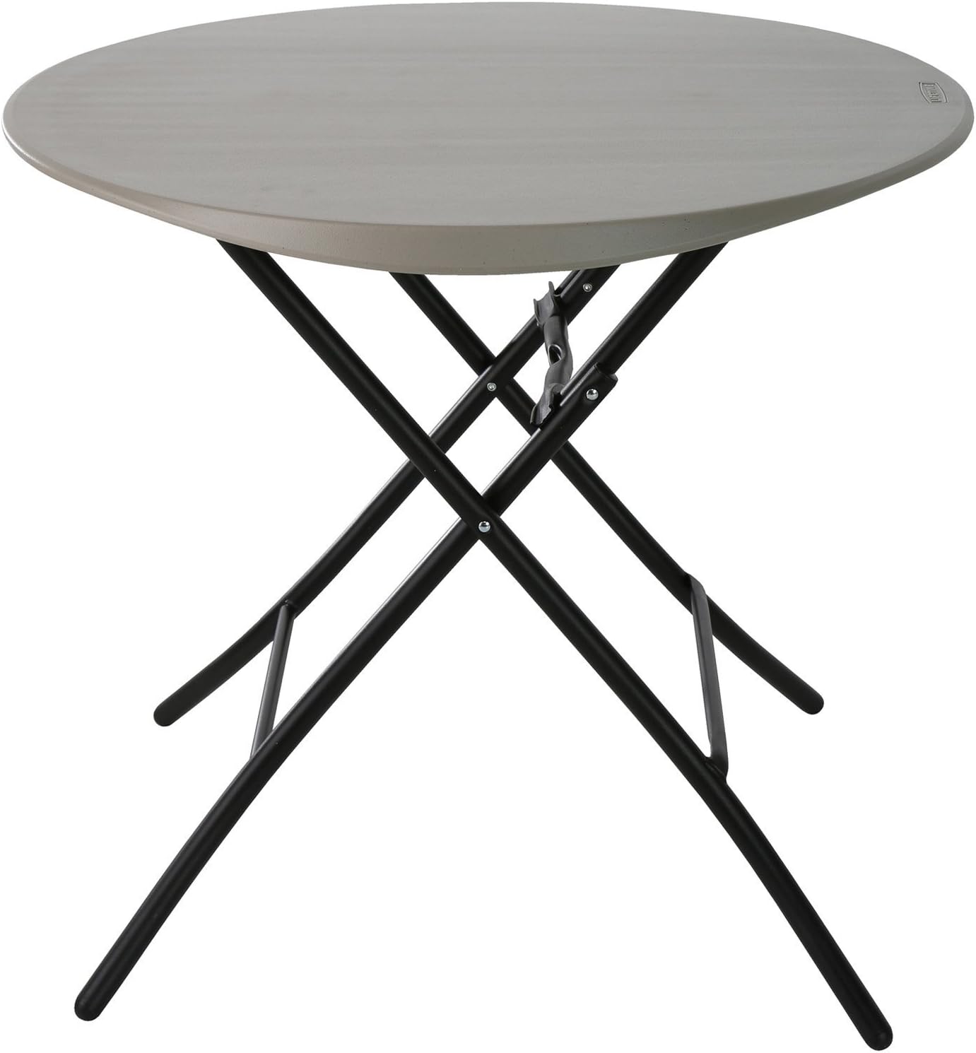 LIFETIME 80230 Folding Round Table, 29" x 36"/33"
