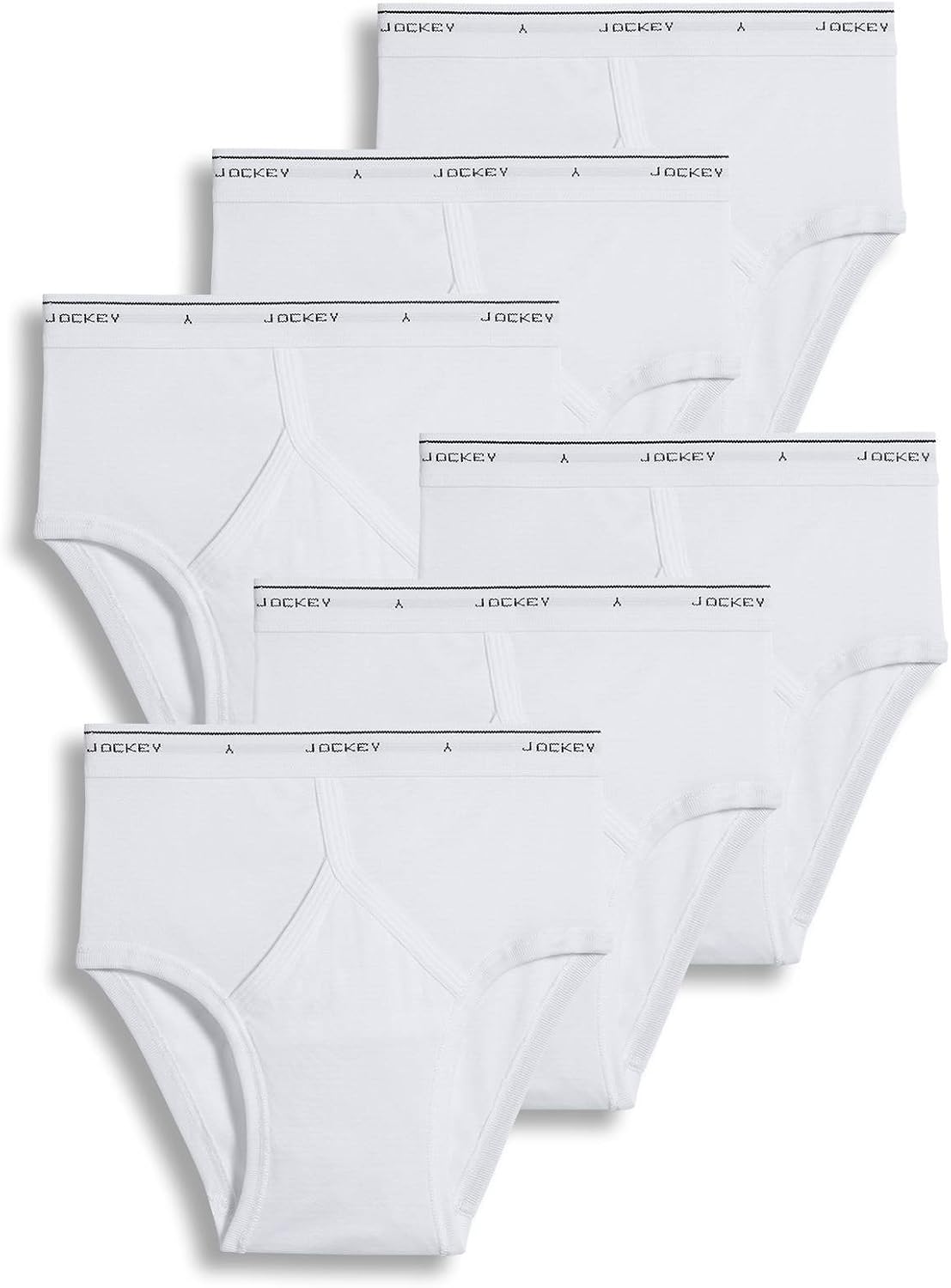 Jockey Classic Low Rise Brief- 6 Pack - 100% Cotton Underwear for Men