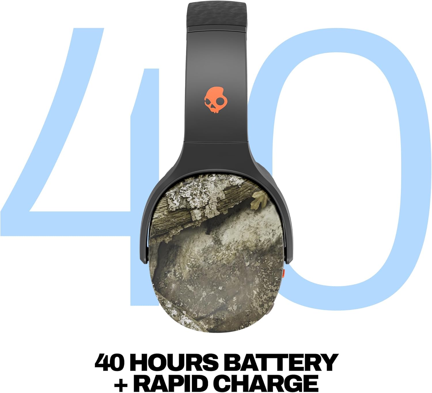 Skullcandy Crusher Evo Wireless Multi-Sensory Bass Headphones - True Black