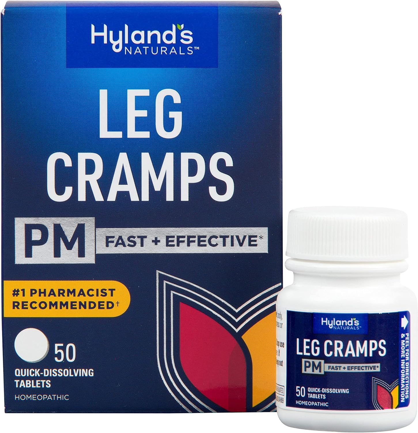 Hyland's Leg Cramps PM With Quinine Tablets 50 ea ( Pack of 6)