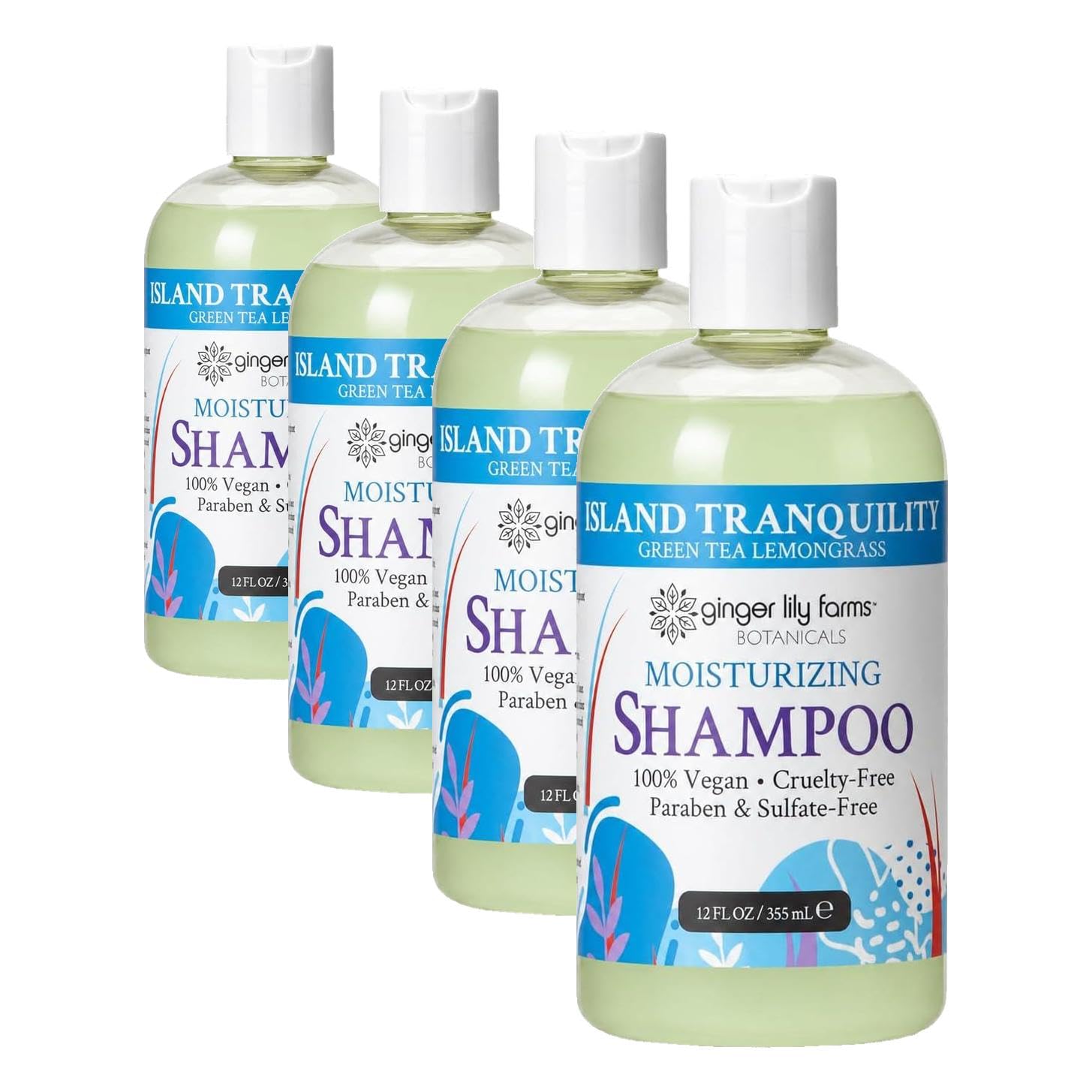 Ginger Lily Farms Botanicals Moisturizing Shampoo for All Hair Types, Coco Mango, 100% Vegan & Cruelty-Free, Coconut Mango Scent, 1 Gallon (128 fl oz) Refill | for Hands, Body & Hair, Moisturizing Wash, Salon Wash, Spa Cleanser, Salon & Spa Essentials, M…