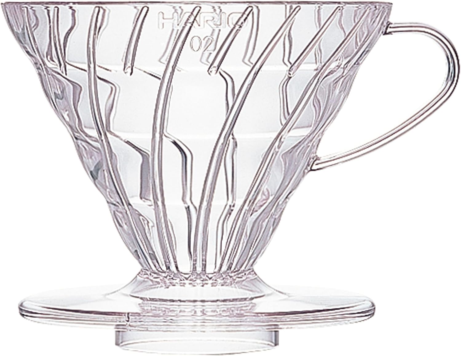 HARIO V60 Plastic Coffee Dripper, Size 02, Clear | Plastic