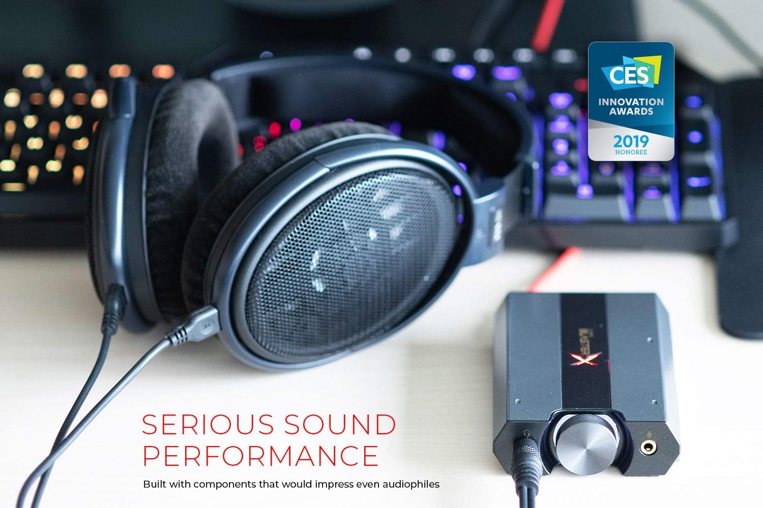 Sound BlasterX G6 Hi-Res 130dB 32bit/384kHz Gaming DAC, External USB Sound Card with Xamp Headphone Amp, Dolby Digital, 7.1 Virtual Surround Sound