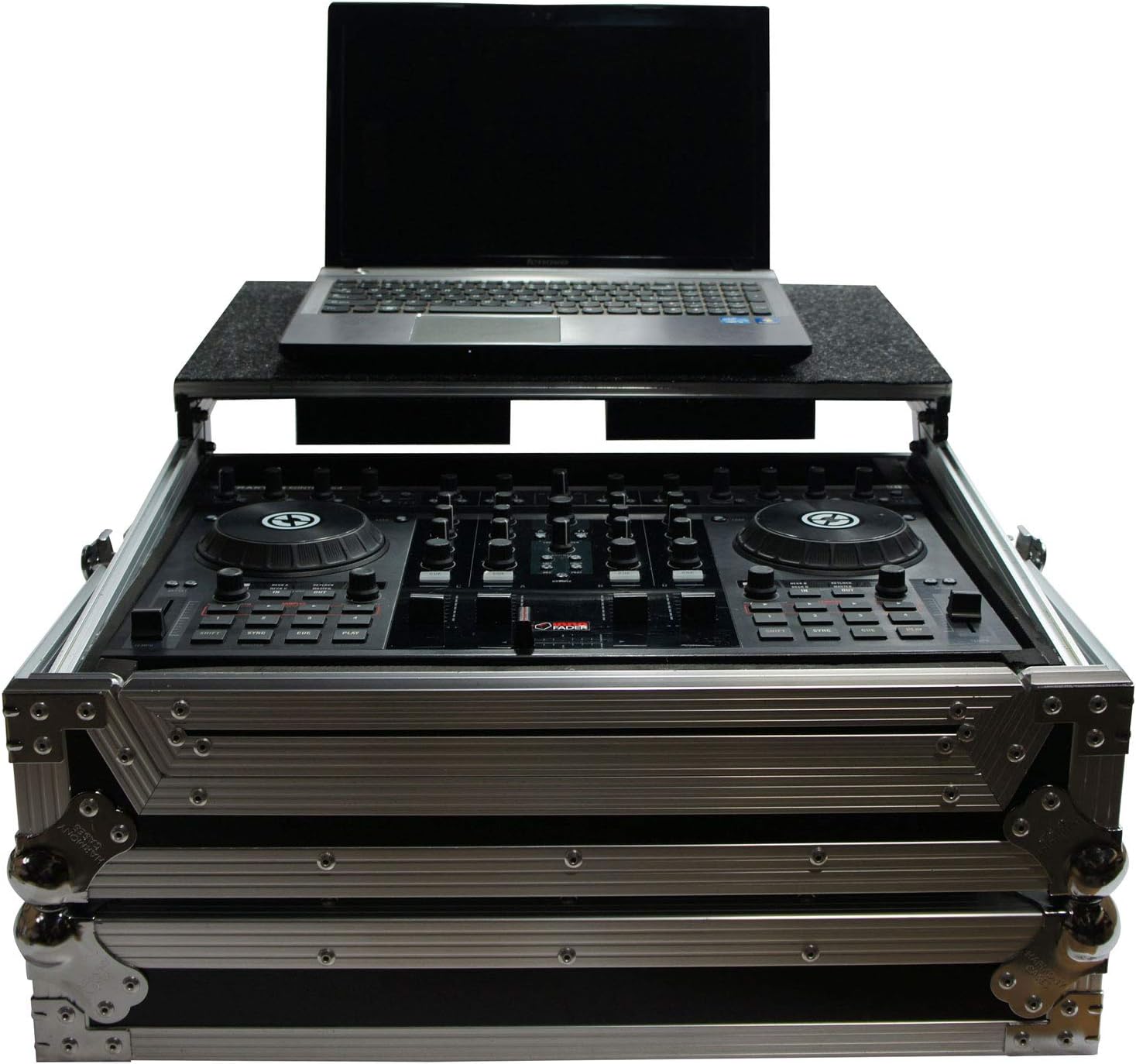 Flight Case Fits Numark Mixtrack Pro with Laptop Stand - Harmony Cases