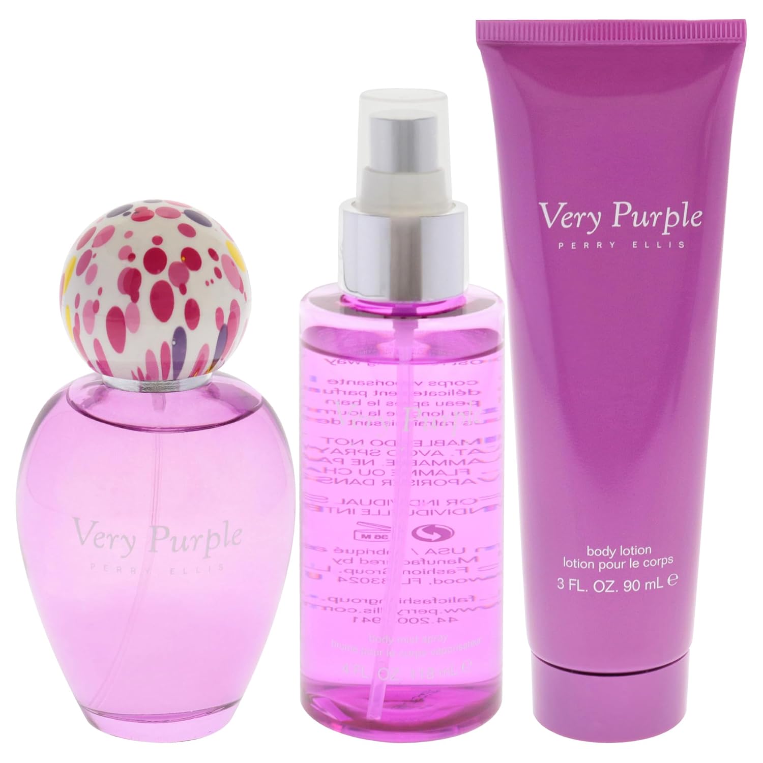 Perry Ellis 18 Sensual Eau de Parfum Spray for Women, 3.4 Oz | Perfumes for Women, Women's Fragrances with Notes of Fruit and Vanilla, Long Lasting Vanilla Perfume, Full-Size Bottle