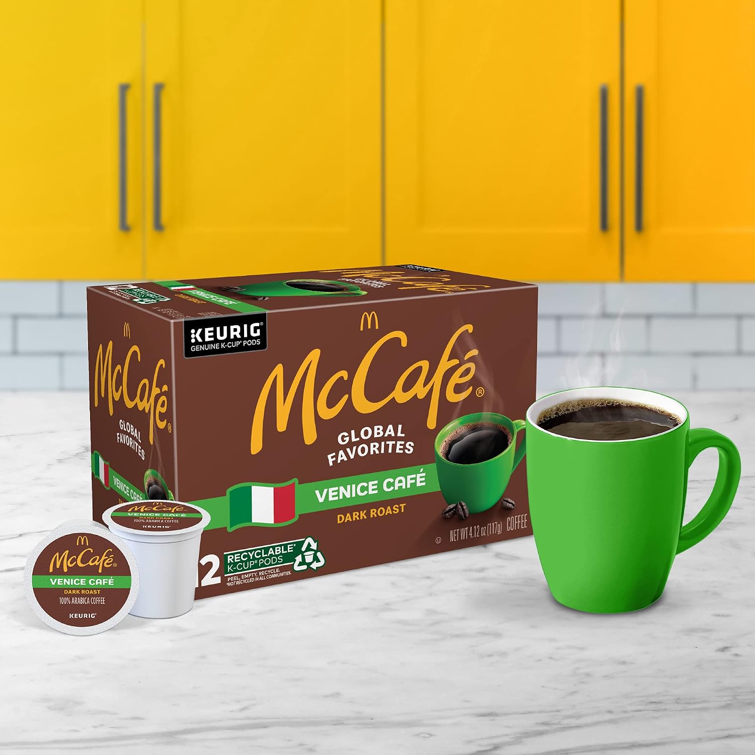McCafe French Roast, Single Serve Coffee Keurig K-Cup Pods, Dark Roast, 96 Count (4 Packs of 24)