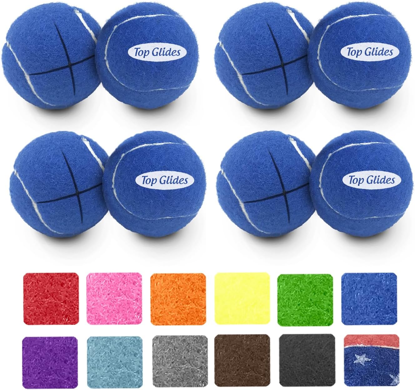 Top Glides Precut Walker Tennis Ball Glides