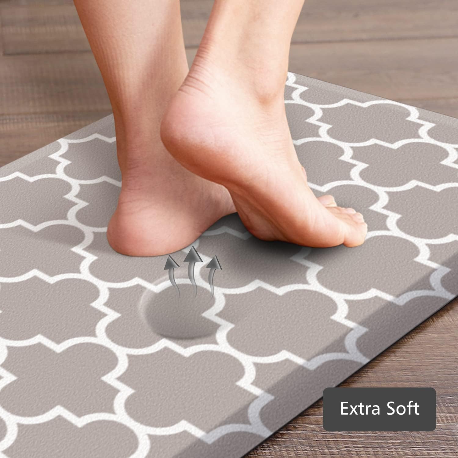 KMAT Kitchen Mat Set of 2,Cushioned Anti-Fatigue Kitchen Mats for Floor