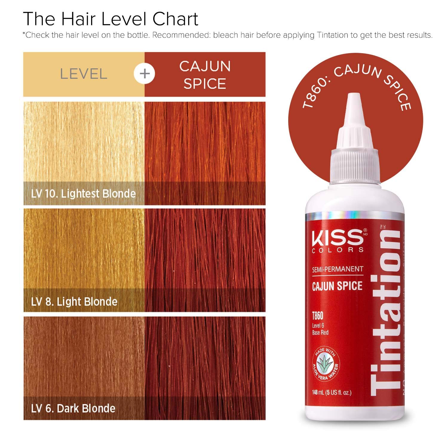 Red by Kiss Tintation Semi-Permanent Hair Color, Aloe Vera Water Based, Argan Oil, Olive Oil, Collagen & Keratin, Long-Lasting Color Dye (Honey Brown, 5 Fl Oz)