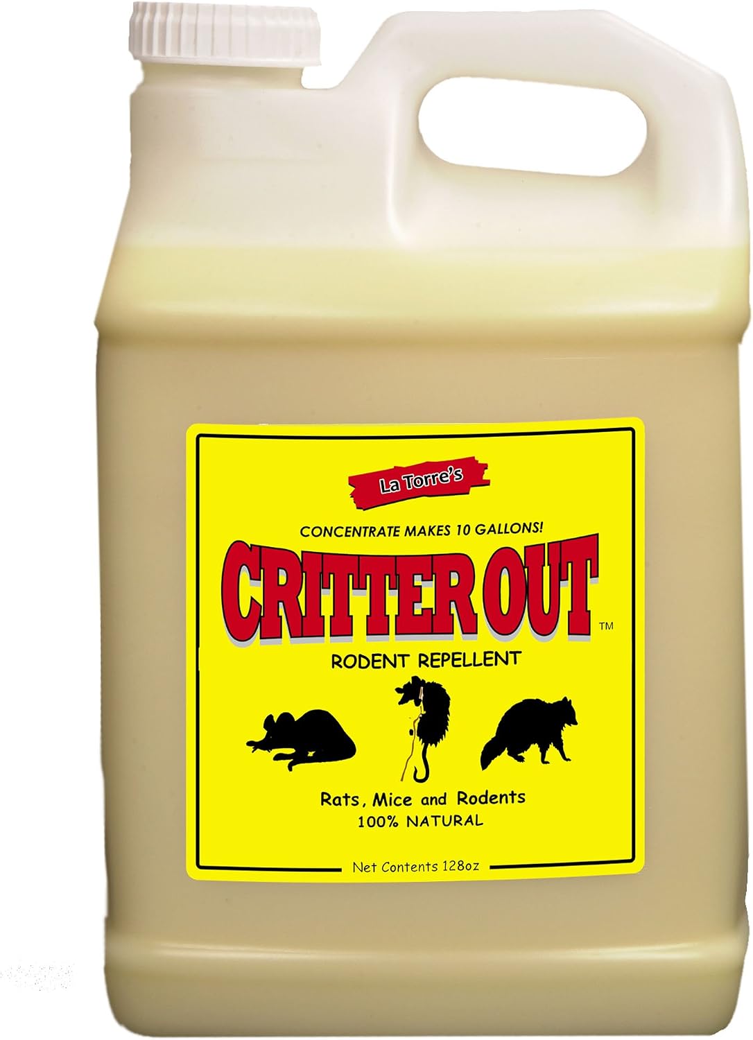 Mouse & Rat Repellent: Rodent Repellent: Critter Out 1 Gallon Ready to Use | Mouse & Rat repellent, Peppermint Oil Repellent, Get Rid of Rats, Prevent Nesting, Stops Chewing, Protect Engine Wiring