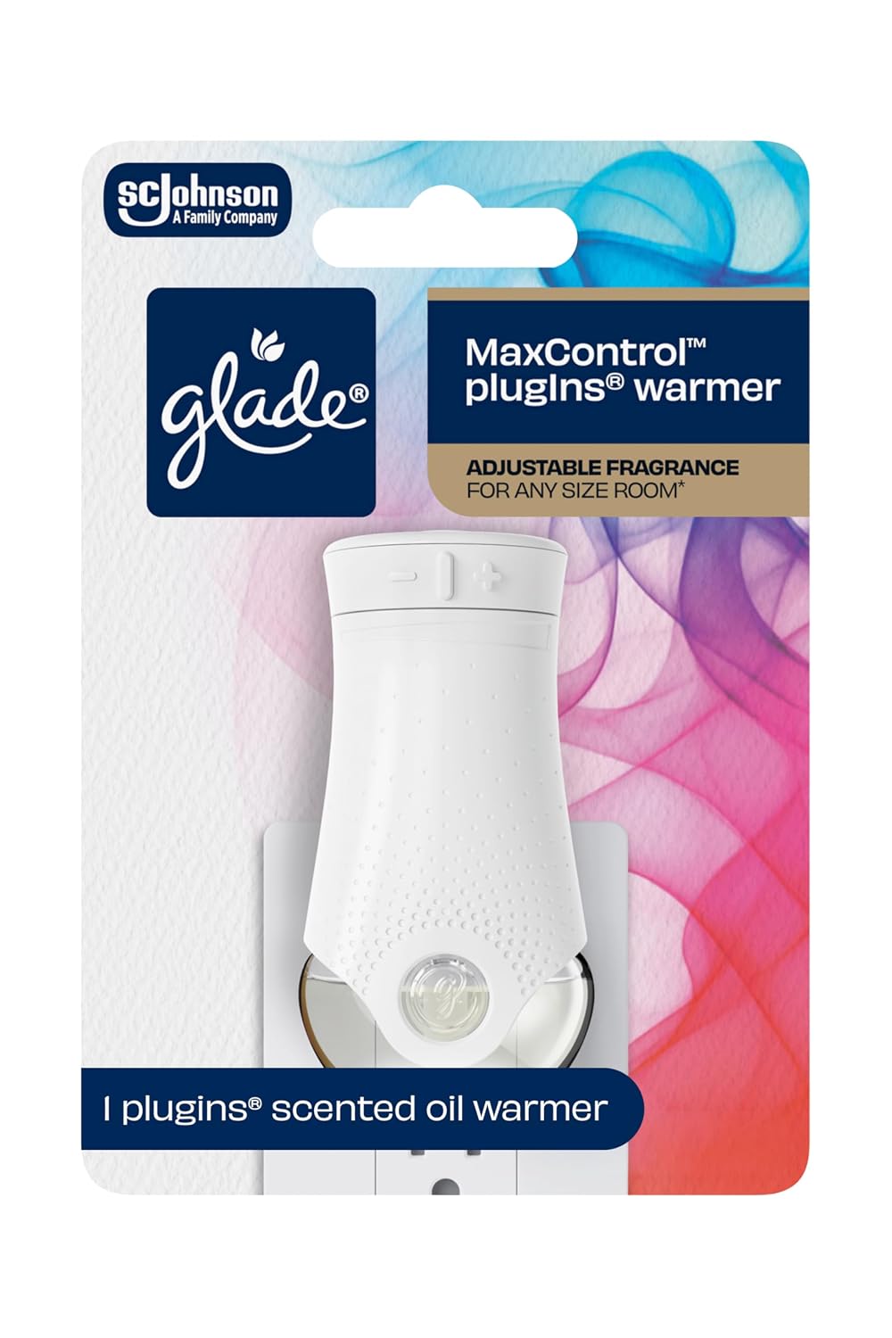 Glade PlugIns Air Freshener Warmer, Scented and Essential Oils for Home and Bathroom, Up to 50 Days on Low Setting (Pack of 5)