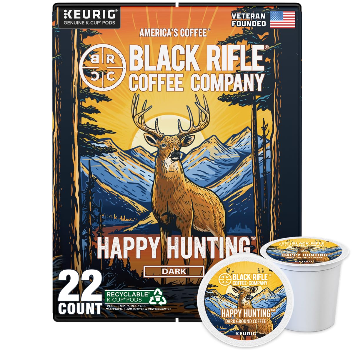 Black Rifle Coffee Dark Roast K Cup Coffee Beyond Black 32 Count