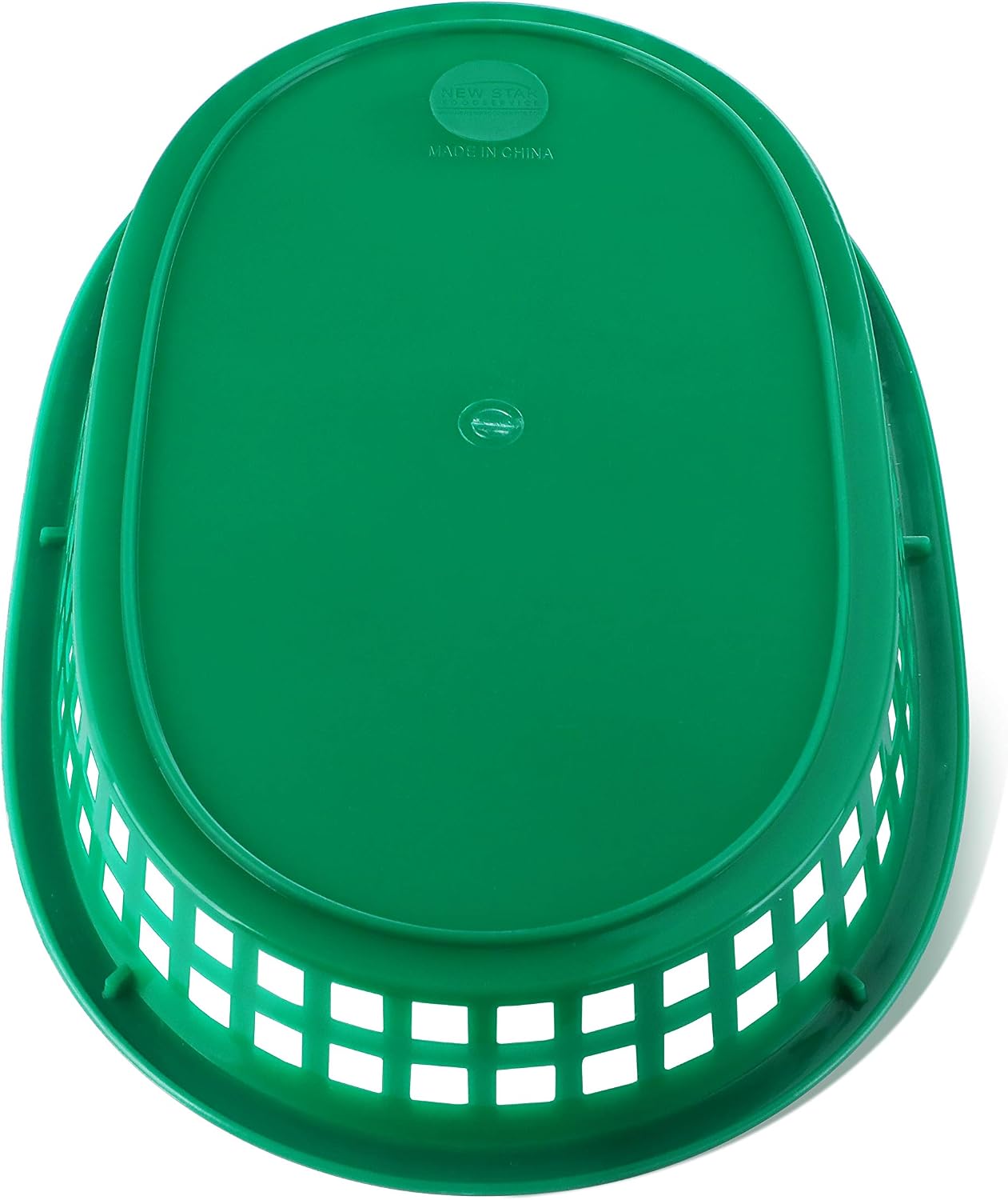 New Star Foodservice Fast Food Baskets, 10.5 x 7 Inch, Set of 12, Green