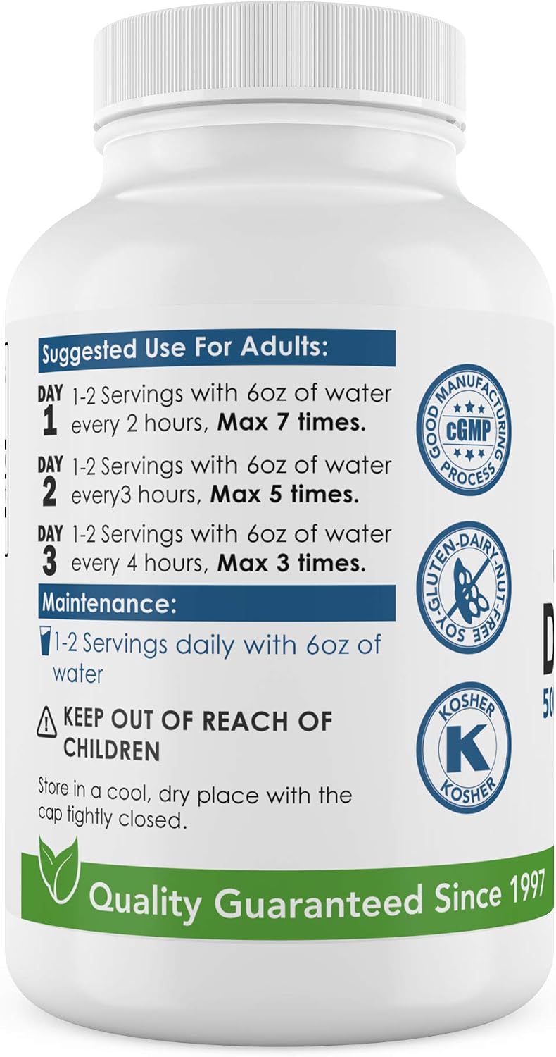 UTI Slip D-Mannose Non GMO Organic Source Veggie Capsules 90 Count (500 Mg)