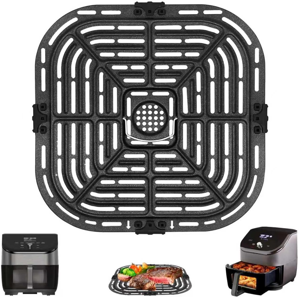 GXF Air Fryer Grill Pan for Instant Pot Vortex Plus 6 in 1 5.7QT 6 QT Gourmia GAF735 6 QT Air Fryer